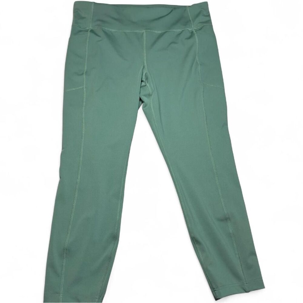 Lands' End Women's Active High Rise Compression Slimming Pocket Leggings Sage
